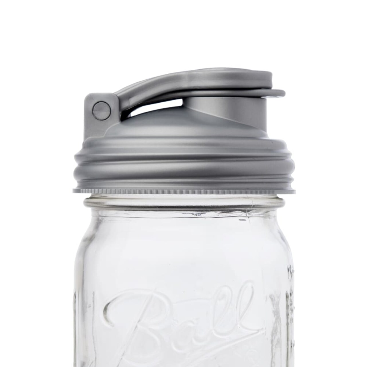 reCAP Mason Jar Pour Lid with Foldout Carry Loop, Regular Mouth with Leak-Proof Seal, USA Made